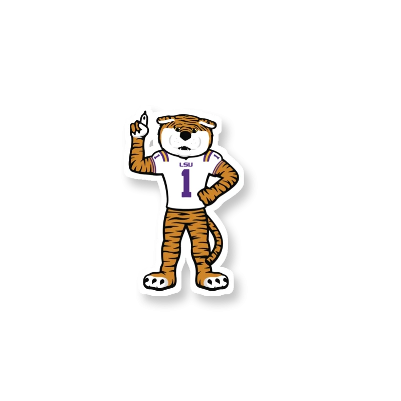 LSU Tigers - Logo 16 - Full Color Vinyl Sticker - Custom Size