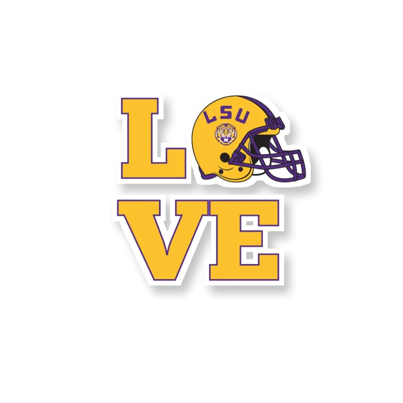 LSU Tigers - Logo 19 - Iron On DTF Transfer - Custom Size