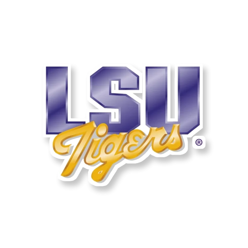 LSU Tigers - Logo 1990 - Iron On DTF Transfer - Custom Size