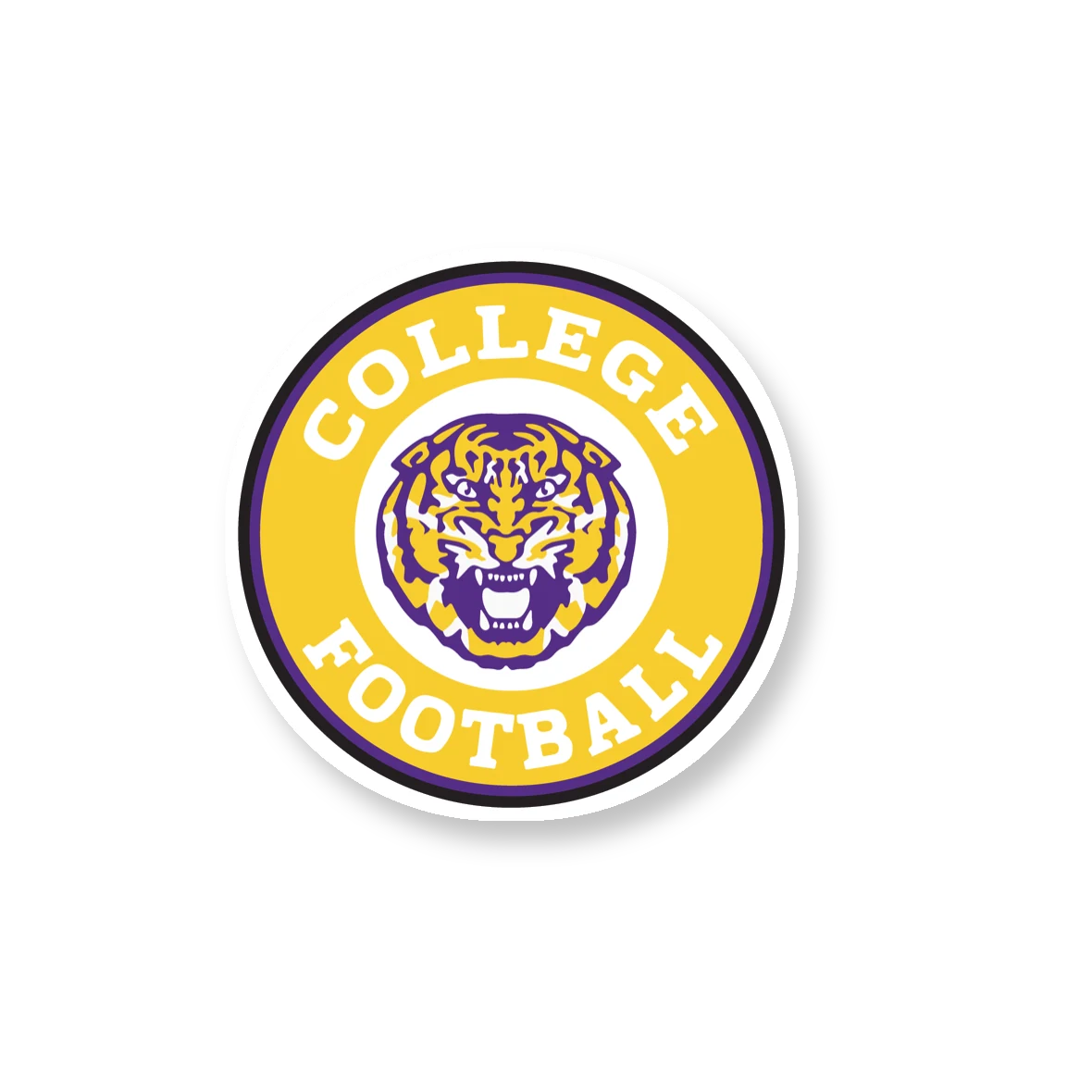 LSU Tigers - Logo 20 - Iron On DTF Transfer - Custom Size
