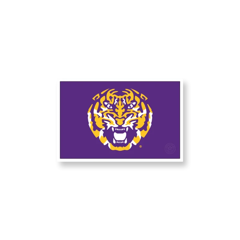 LSU Tigers - Secondary Logo - Iron On DTF Transfer - Custom Size