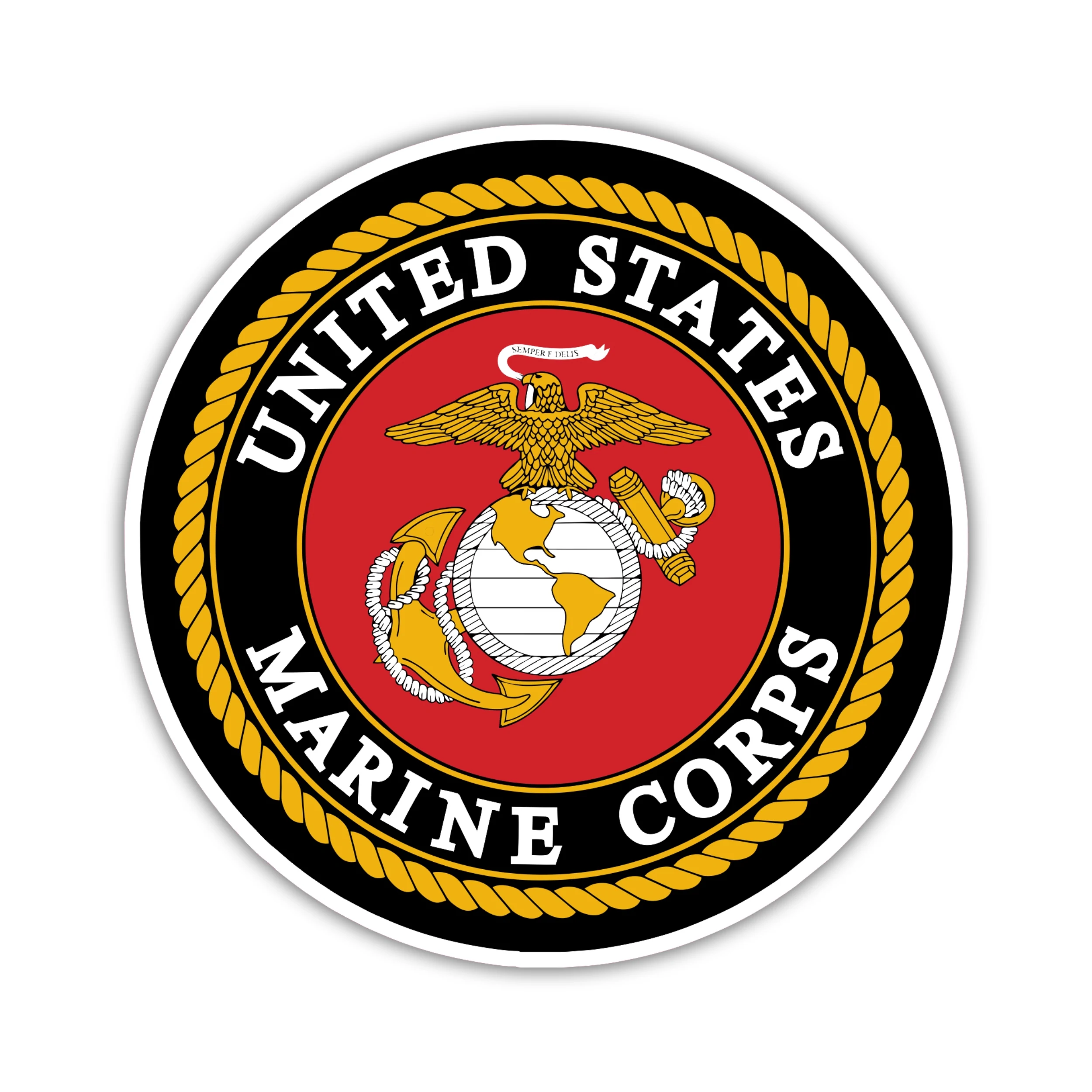 Marine Corp - Circle Logo - Iron On DTF Transfer - Custom Size