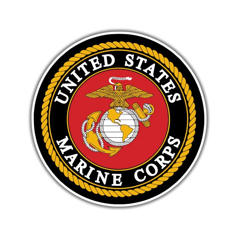 Marine Corp Seal Full Color Vinyl Decal