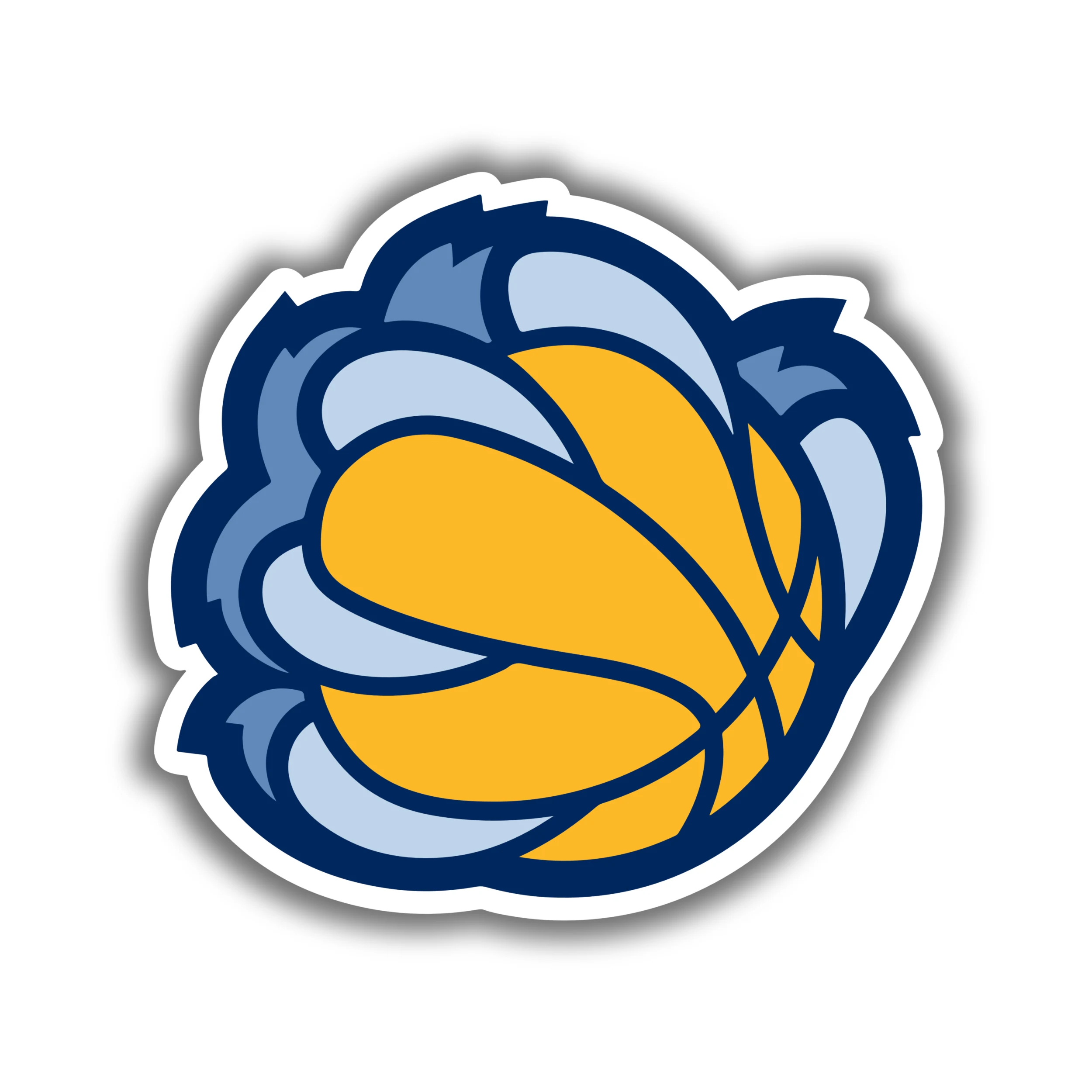 Memphis Grizzlies - Claw With Basketball - Temporary Tattoo