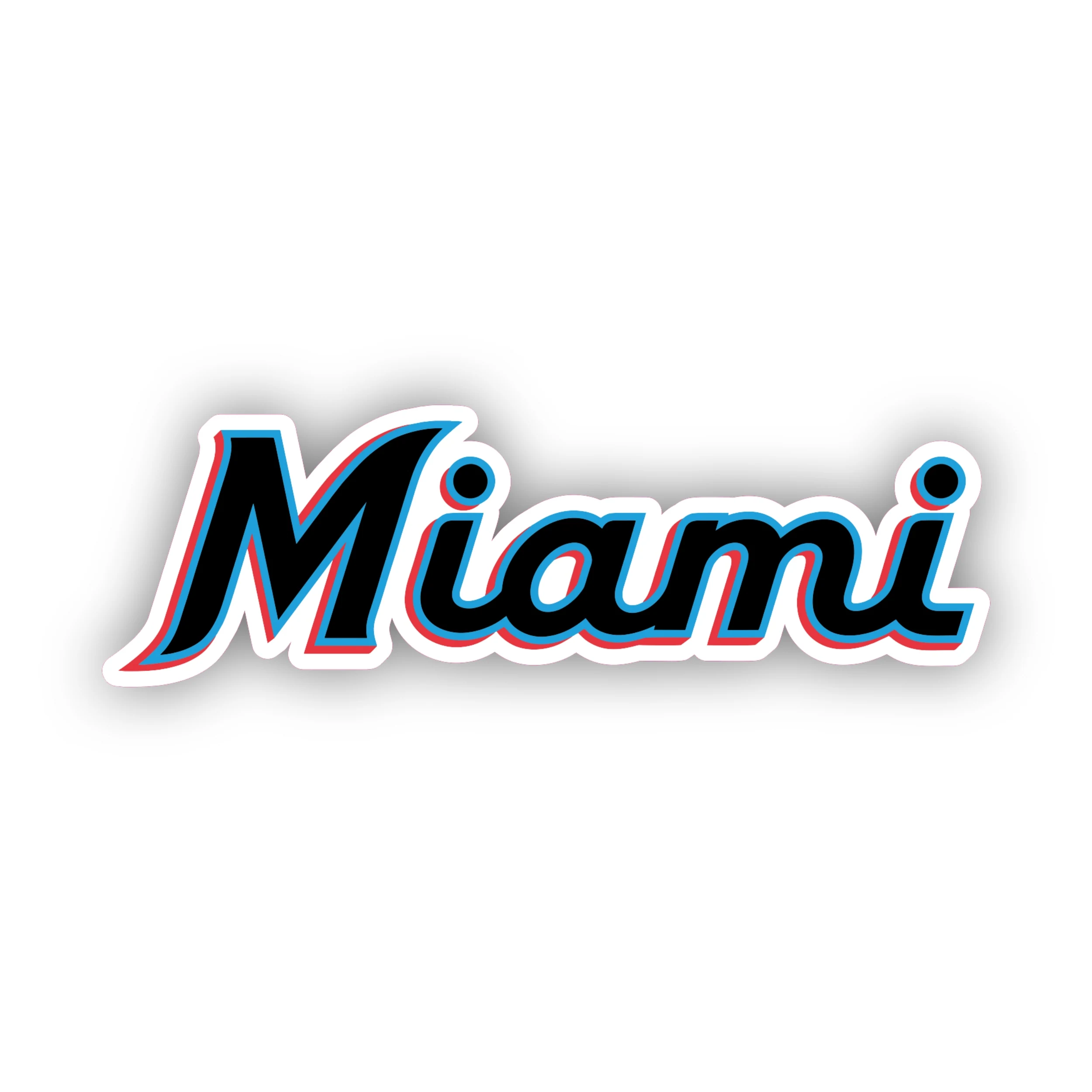 Miami Marlins - Black Miami - Temporary Tattoo