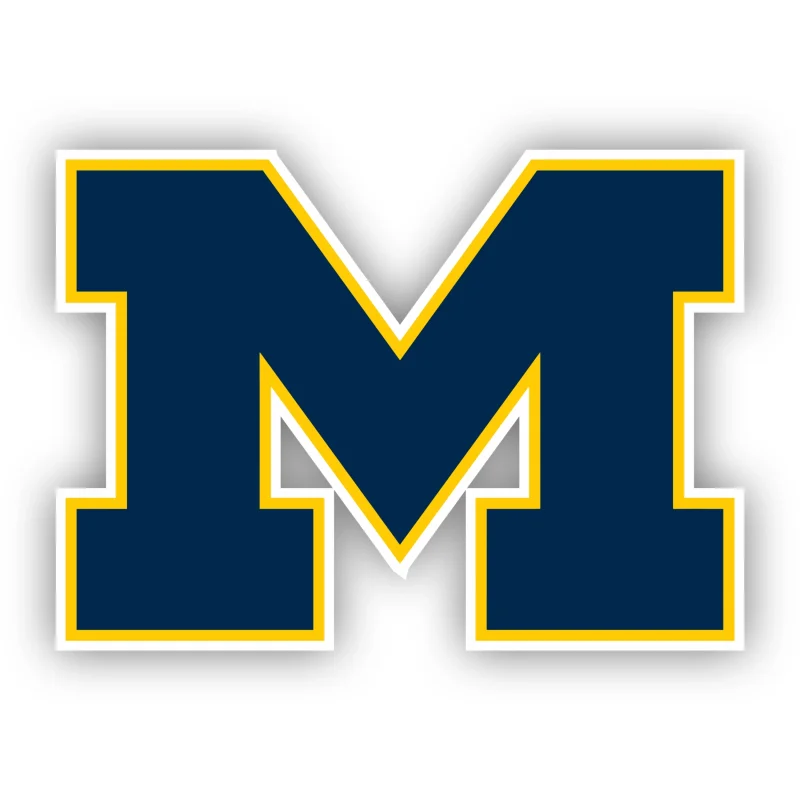 Michigan Wolverines - Blue M - Temporary Tattoo