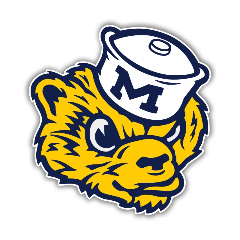 Michigan Wolverines Full Color Vinyl Decal - Custom Size