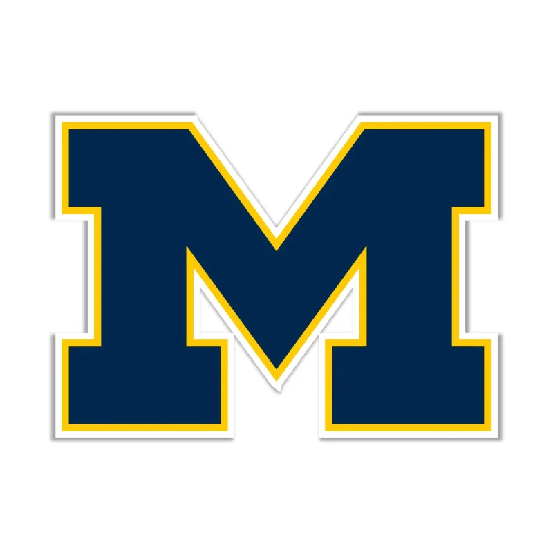 Michigan Wolverines Full Color Vinyl Decal - Custom Size