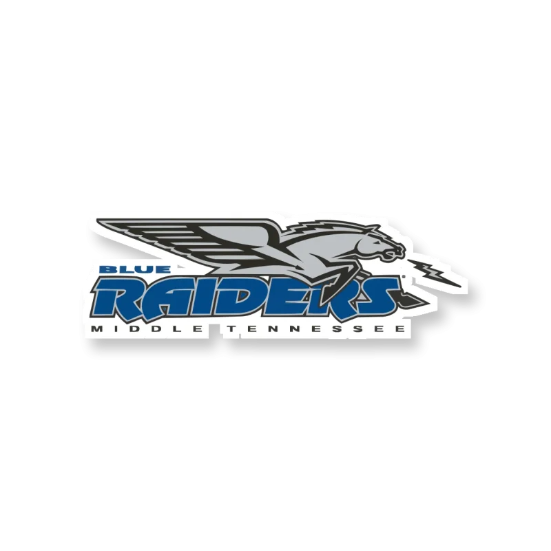Middle Tennessee Blue Raiders - Logo - Temporary Tattoo