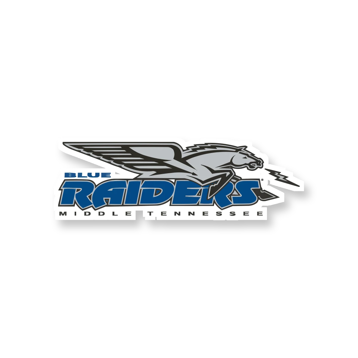 Middle Tennessee Blue Raiders - Logo - Temporary Tattoo