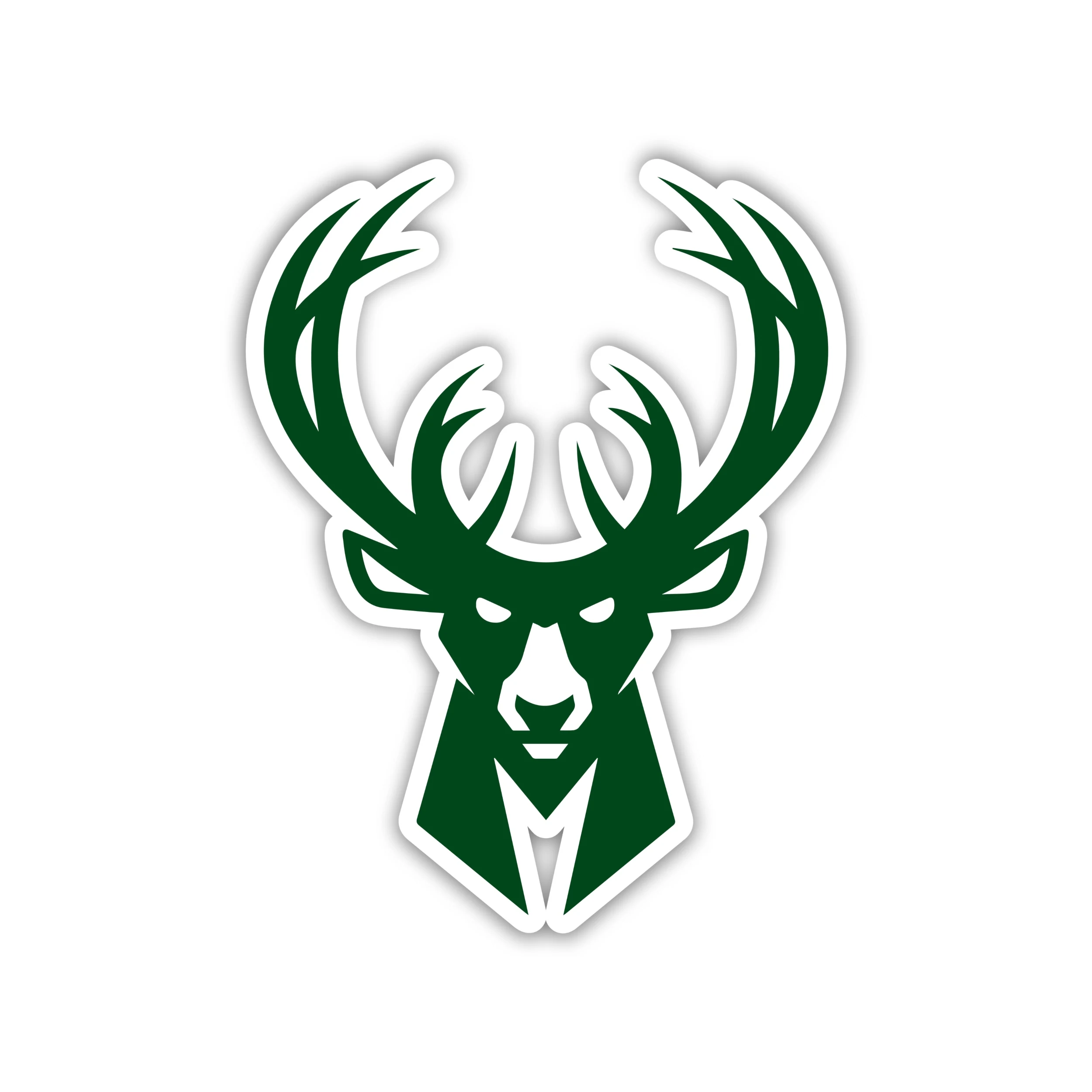 Milwaukee Bucks - Deer Head - Iron On DTF Transfer - Custom Size