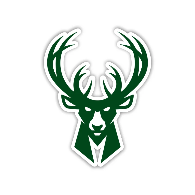 Milwaukee Bucks - Deer Head - Temporary Tattoo