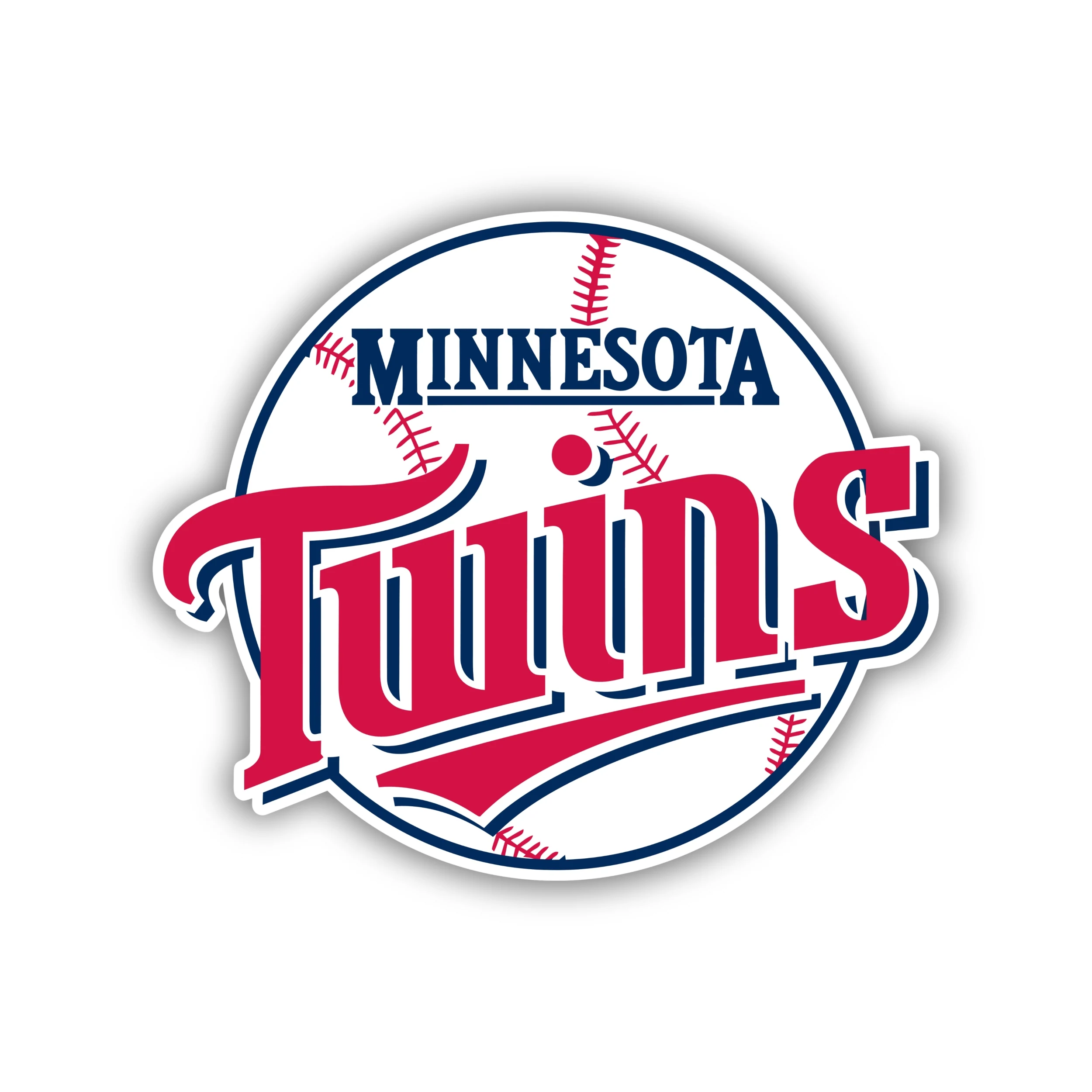 Minnesota Twins - Baseball with Name - Iron On DTF Transfer - Custom Size