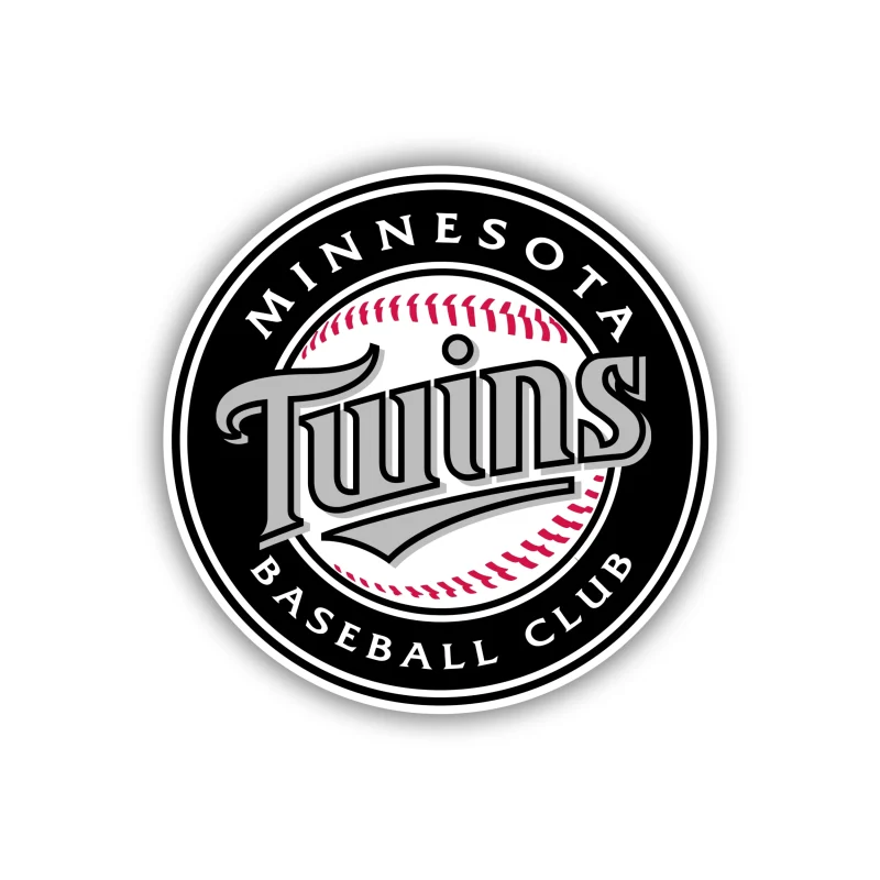 Minnesota Twins - Black Circle Baseball Club - Temporary Tattoo