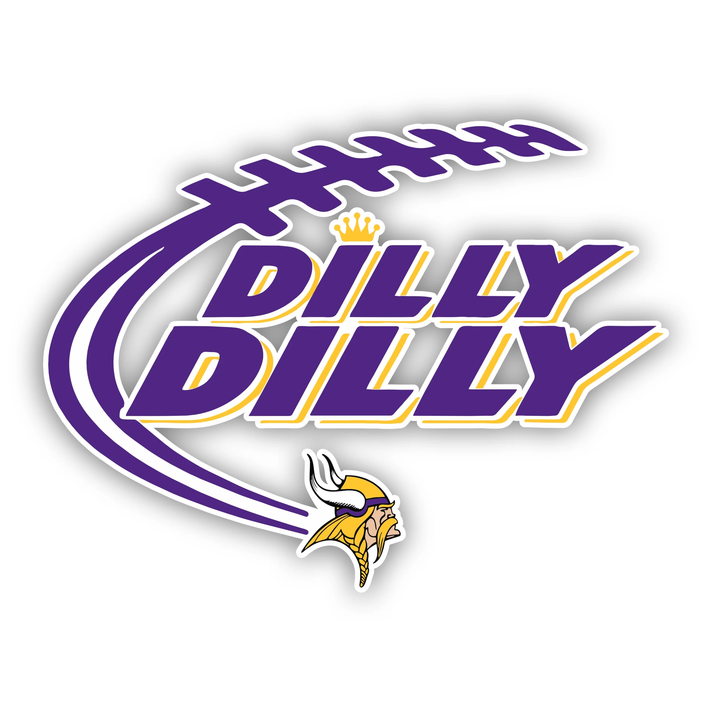 Minnesota Vikings - Dilly Dilly - Iron On DTF Transfer - Custom Size
