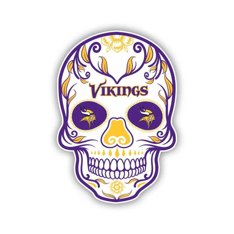 Minnesota Vikings Full Color Vinyl Sticker - Custom Size
