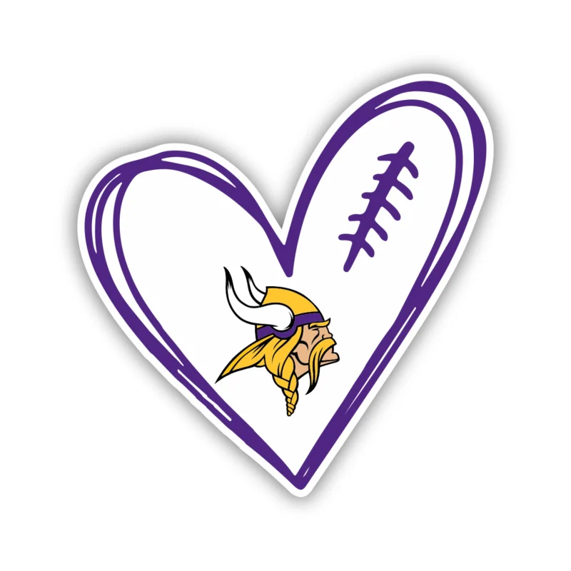 Minnesota Vikings Full Color Vinyl Sticker - Custom Size