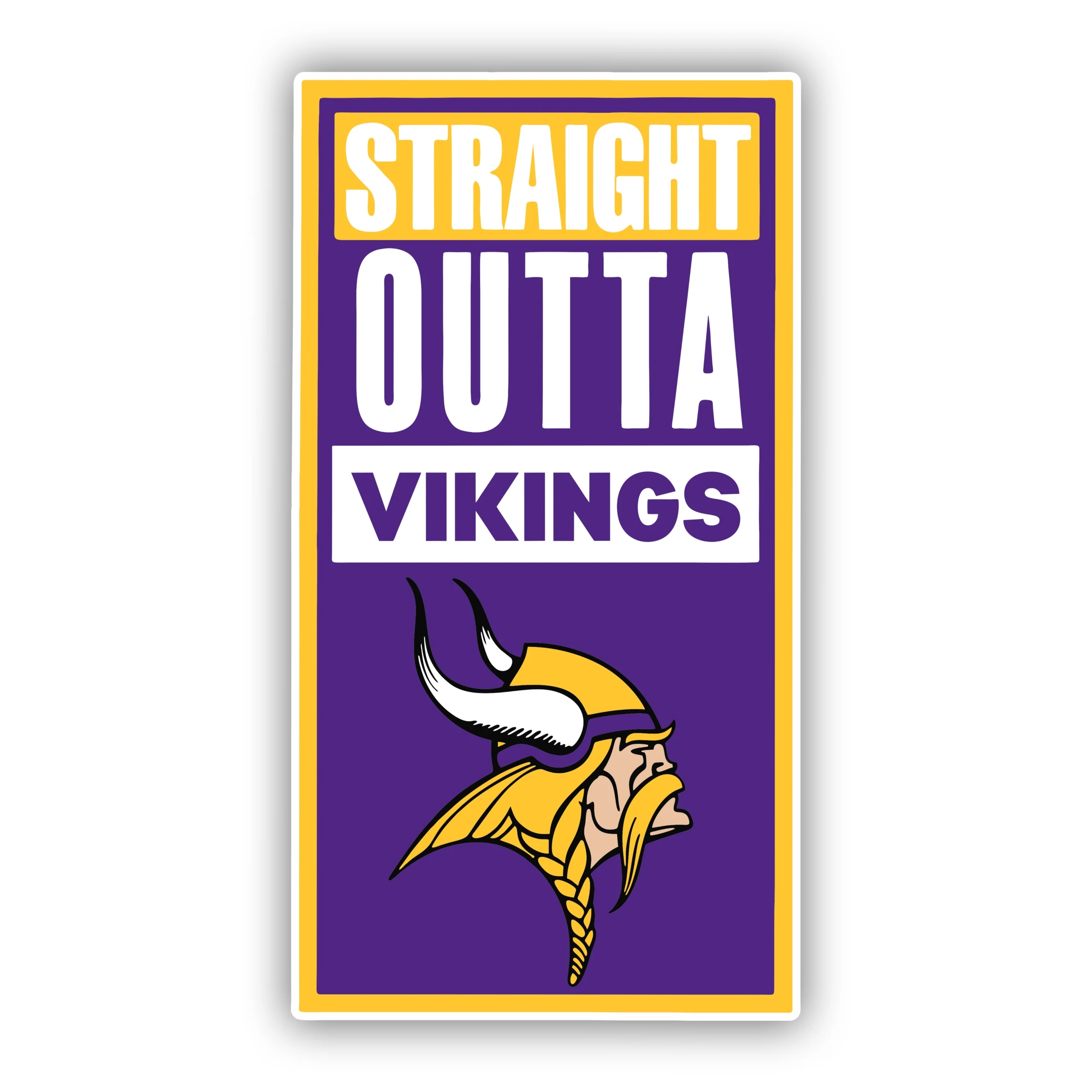 Minnesota Vikings - Straight Outta Vikings - Temporary Tattoo