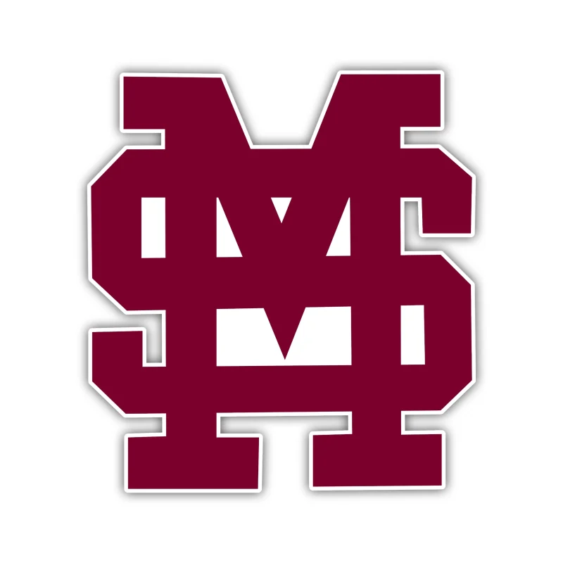 Mississippi State Bulldogs Full Color Vinyl Decal - Custom Size