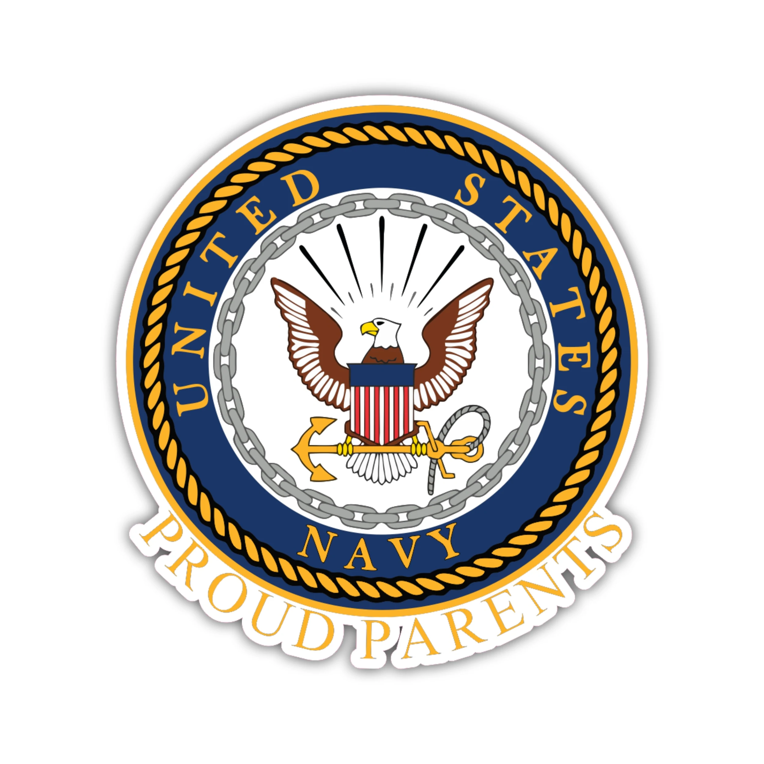 Navy - Proud Parents - Iron On DTF Transfer - Custom Size
