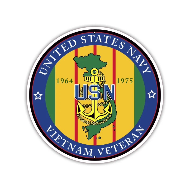 Navy - Vietnam Veterans - Iron On DTF Transfer - Custom Size