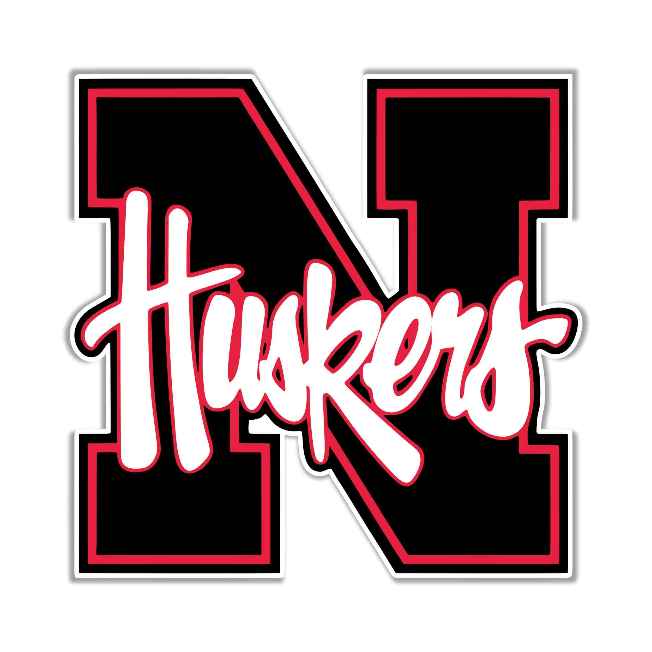 Nebraska Cornhuskers Full Color Vinyl Decal - Custom Size