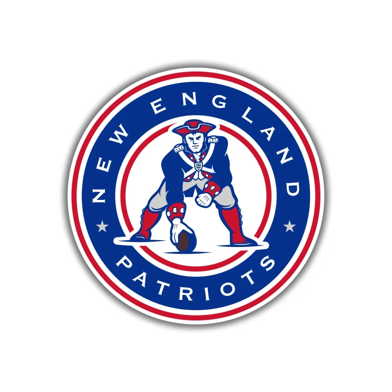New England Patriots - Circle With Player - Temporary Tattoo