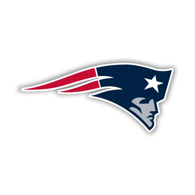 New England Patriots - Head - Iron On DTF Transfer - Custom Size