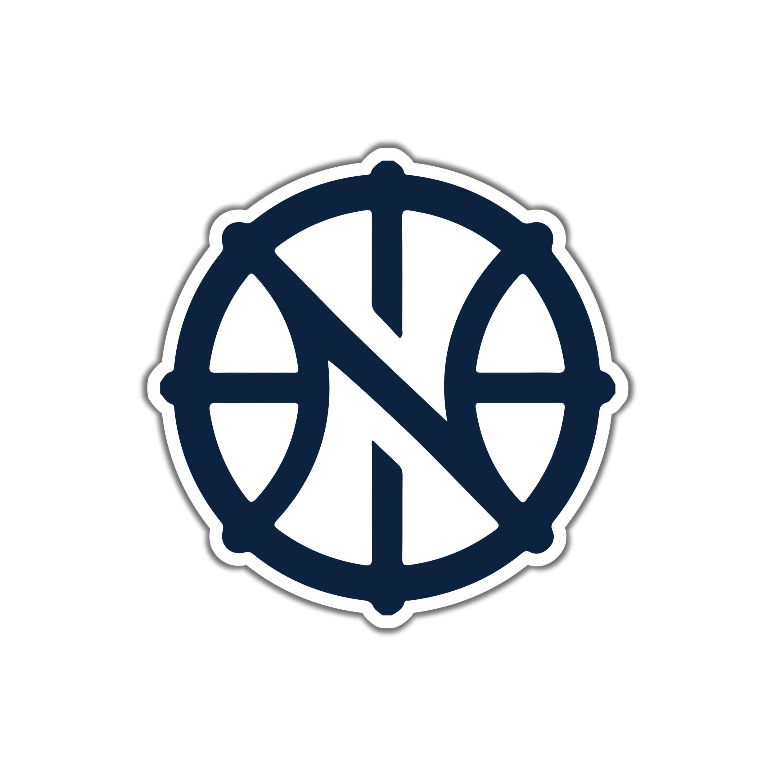 New Orleans Pelicans - Circle With N - Temporary Tattoo