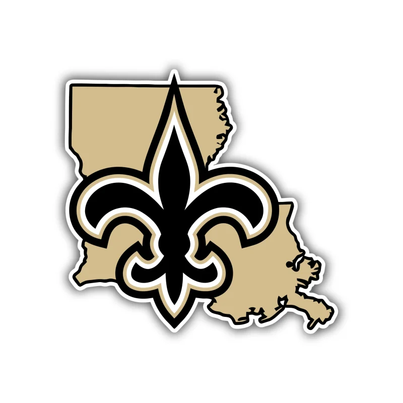 New Orleans Saints - State - Temporary Tattoo