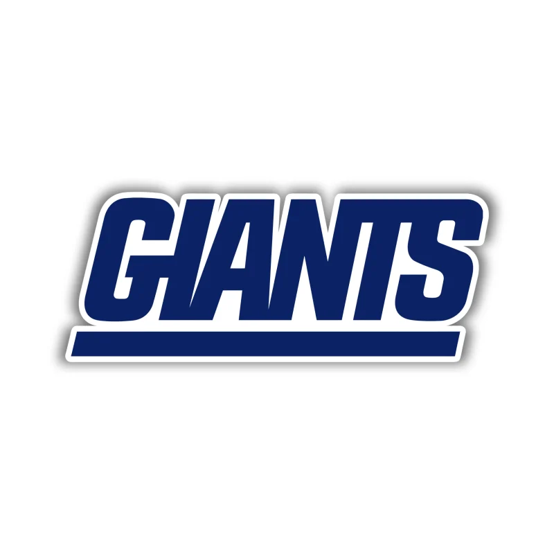 New York Giants - Dark Blue Giants - Iron On DTF Transfer - Custom Size