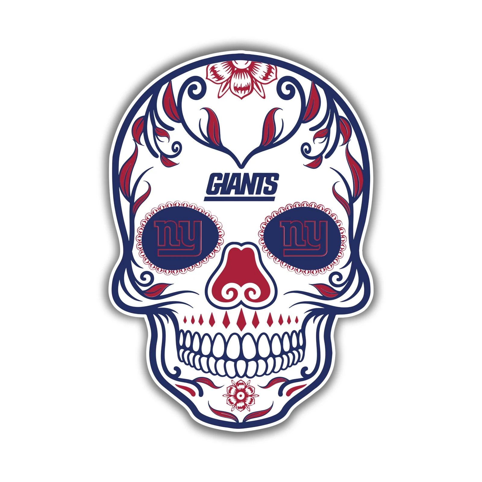 New York Giants - Sugar Skull - Iron On DTF Transfer - Custom Size