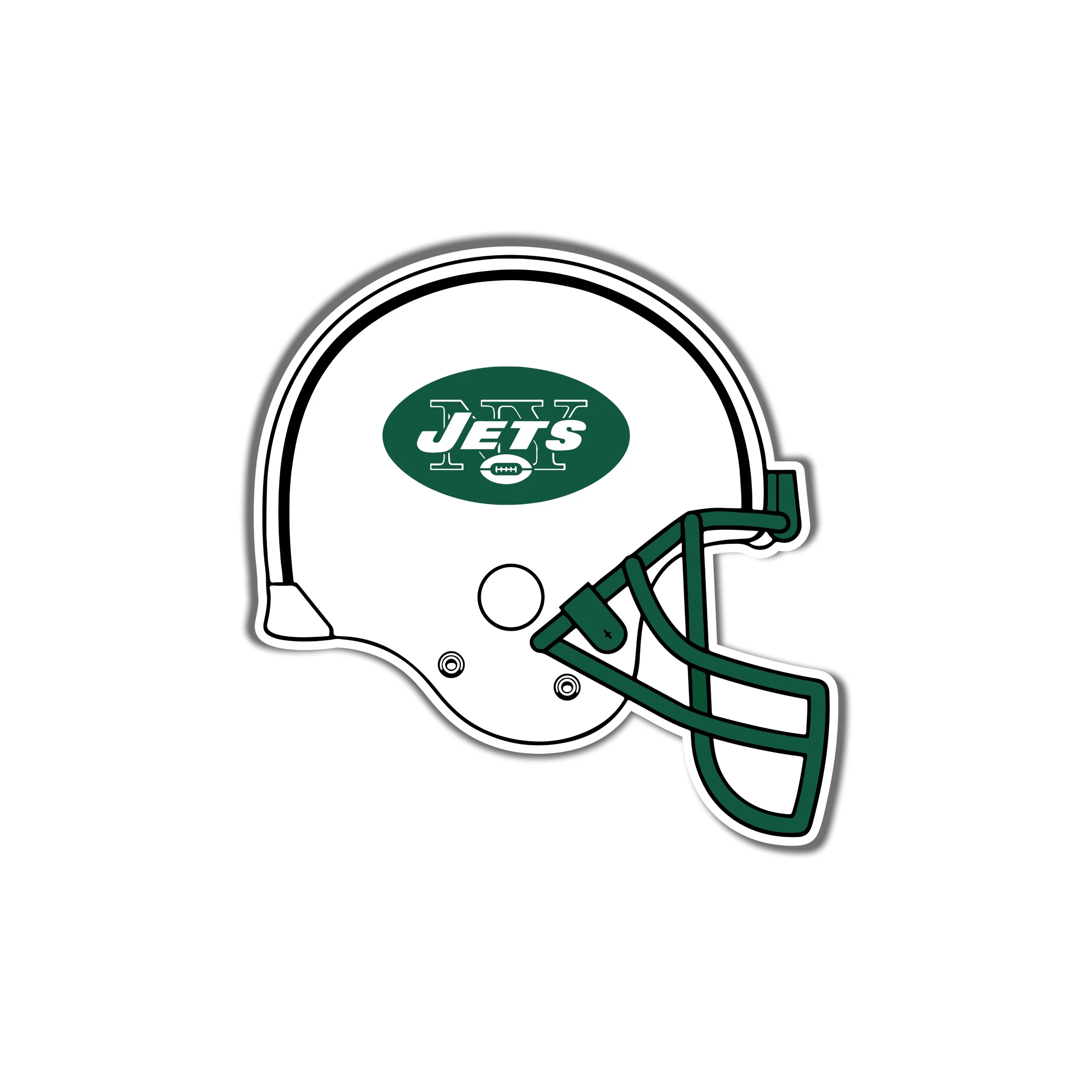 New York Jets - Helmet - Iron On DTF Transfer - Custom Size