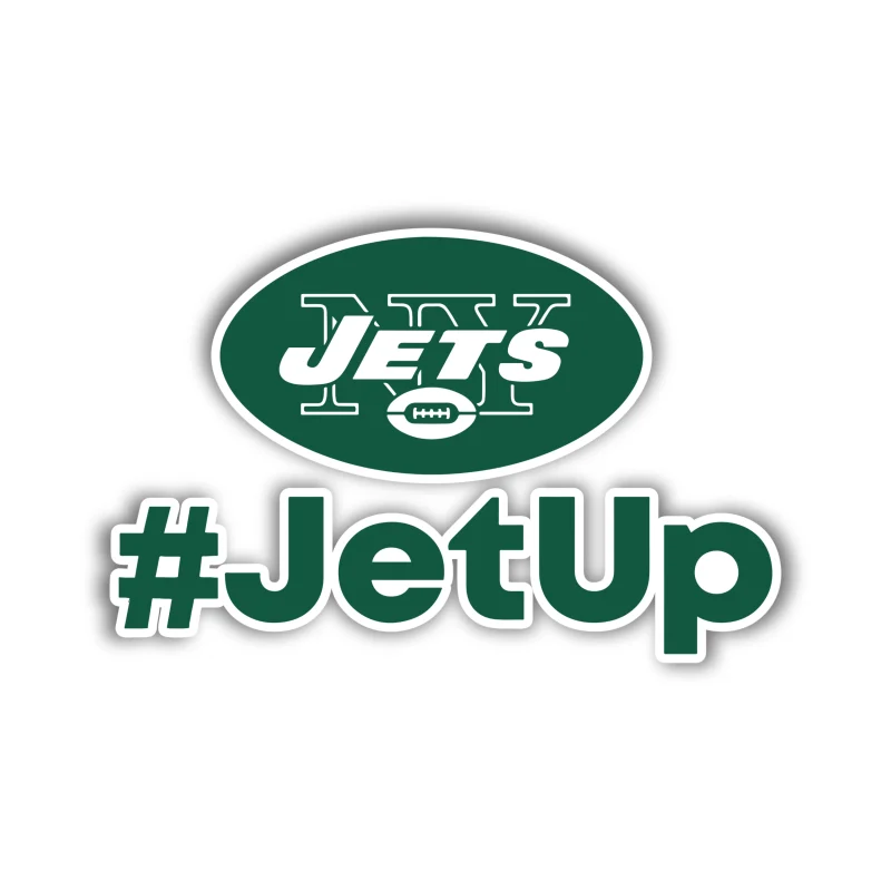 New York Jets - #JetUp - Iron On DTF Transfer - Custom Size