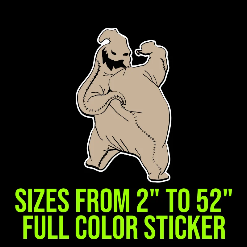 Nightmare Before Christmas Full Color Vinyl Sticker - Custom Size