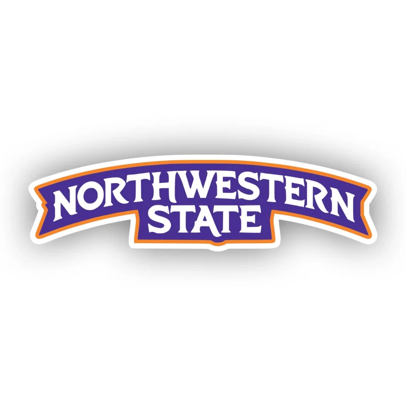 Northwestern State - Name - Full Color Vinyl Decal - Custom Size