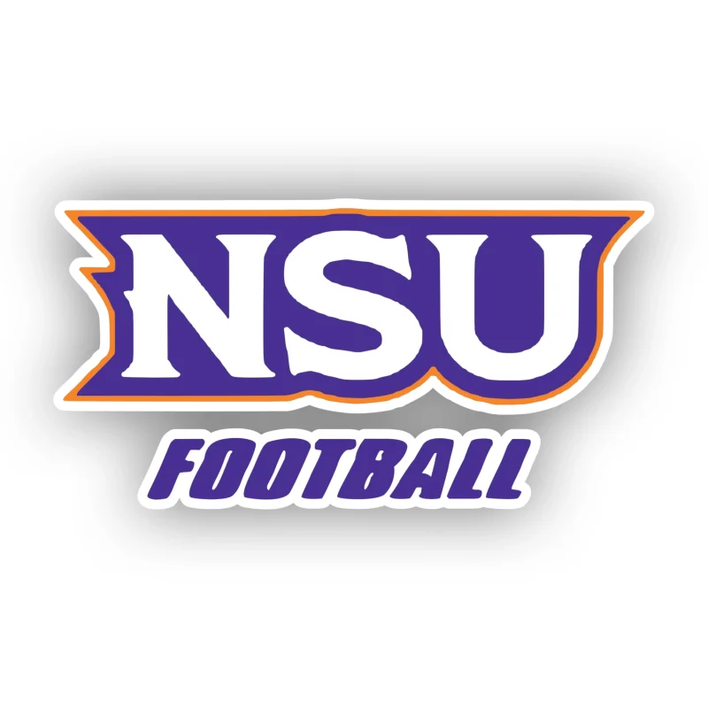 Northwestern State - NSU Football - Full Color Vinyl Decal - Custom Size