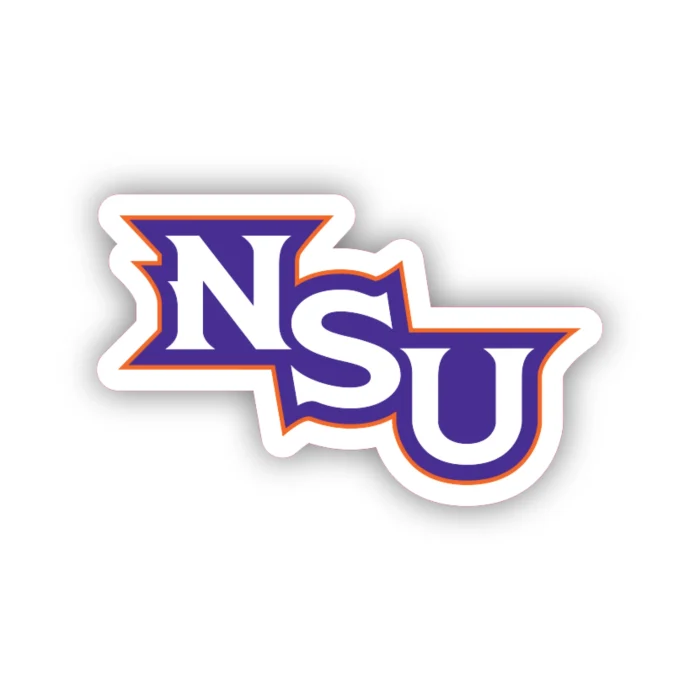 Nsu Sticker Northwestern State – Purple and Orange NSU – Iron On DTF Transfer ...