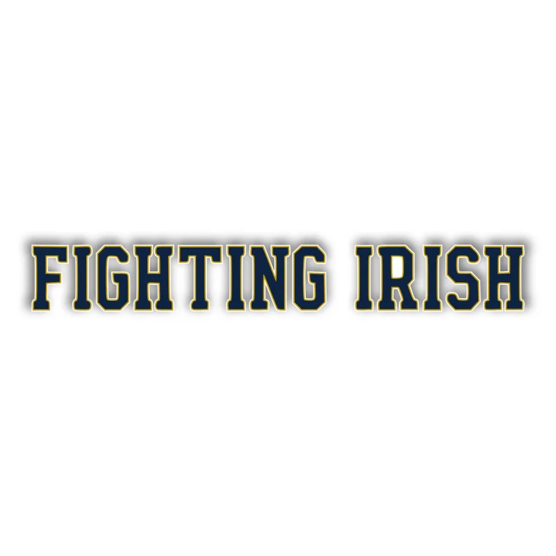 Notre Dame - Fighting Irish - Full Color Vinyl Sticker - Custom Size
