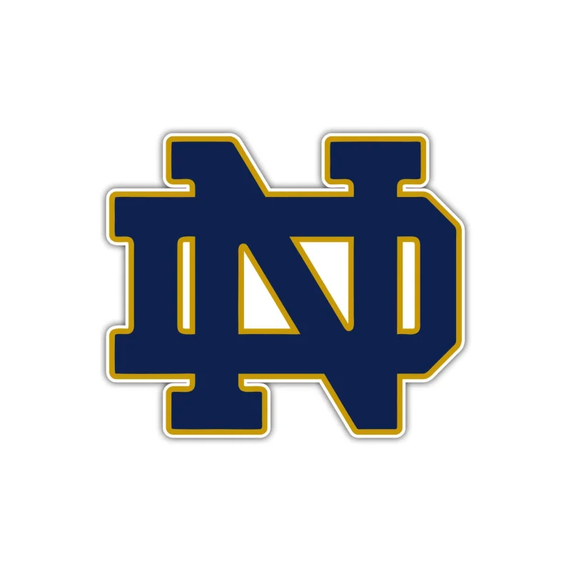Notre Dame Full Color Vinyl Decal - Custom Size