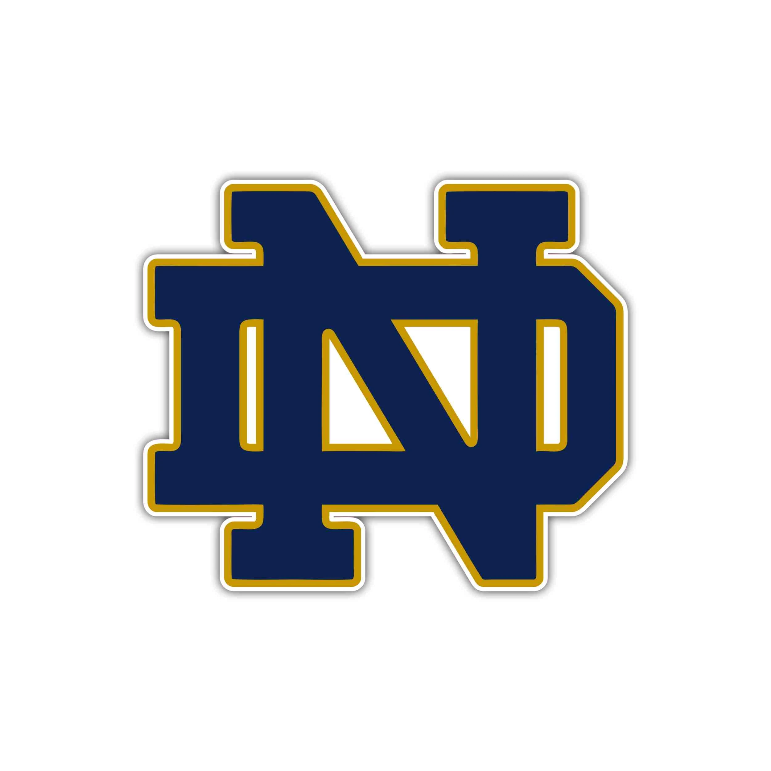 Notre Dame Full Color Vinyl Decal - Custom Size