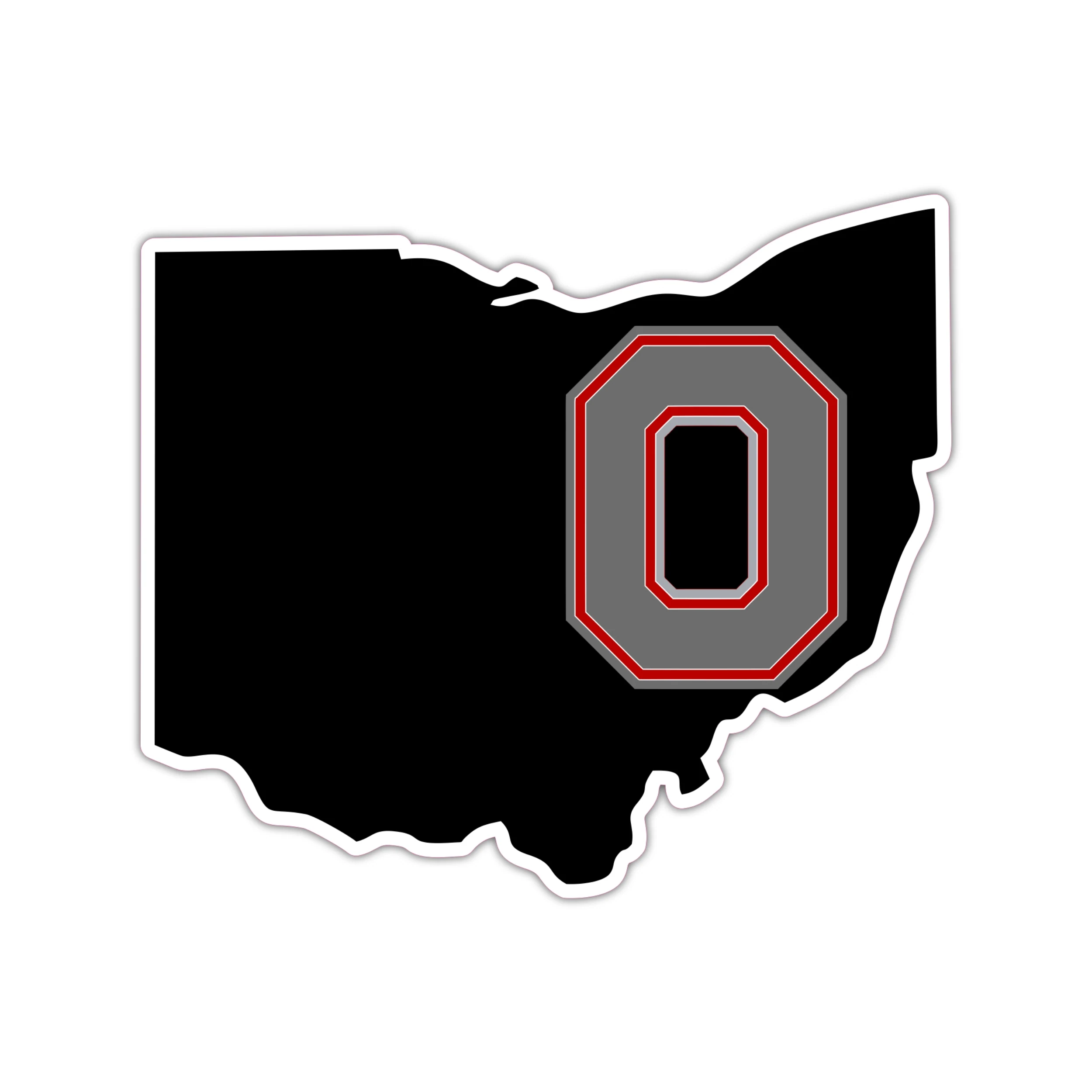 Ohio State Buckeyes - Black State - Temporary Tattoo
