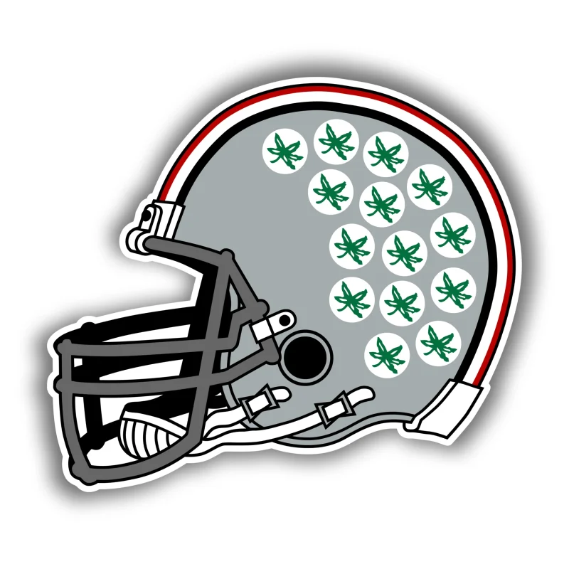 Ohio State Buckeyes - Helmet - Iron On DTF Transfer - Custom Size
