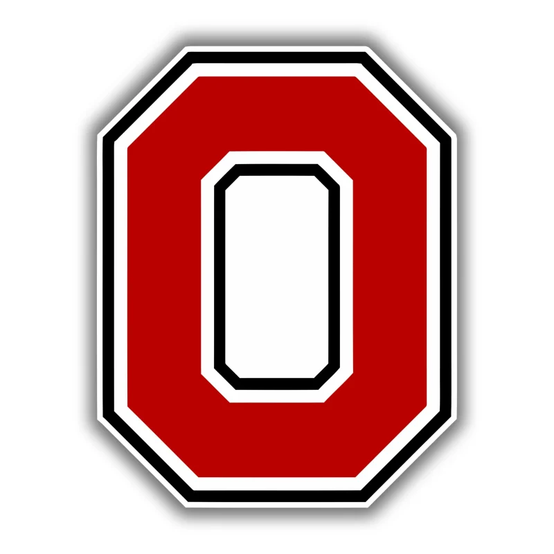 Ohio State Buckeyes - Red O - Iron On DTF Transfer - Custom Size