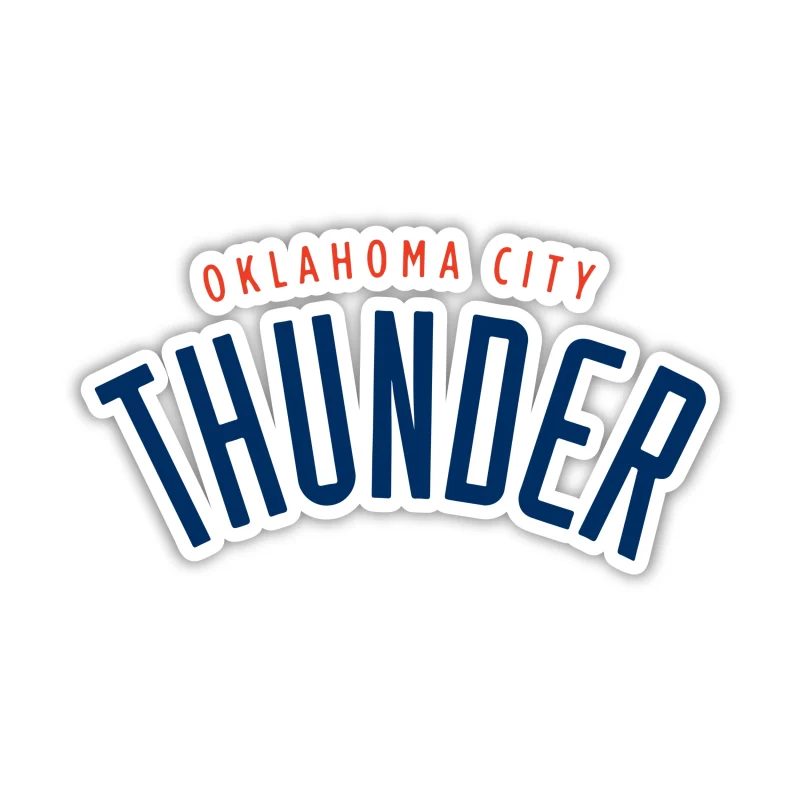 Oklahoma City Thunder - Name - Iron On DTF Transfer - Custom Size