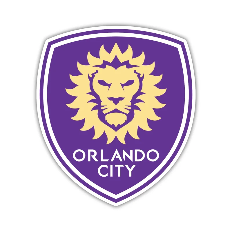 Orlando City SC - Logo - Full Color Vinyl Sticker - Custom Size