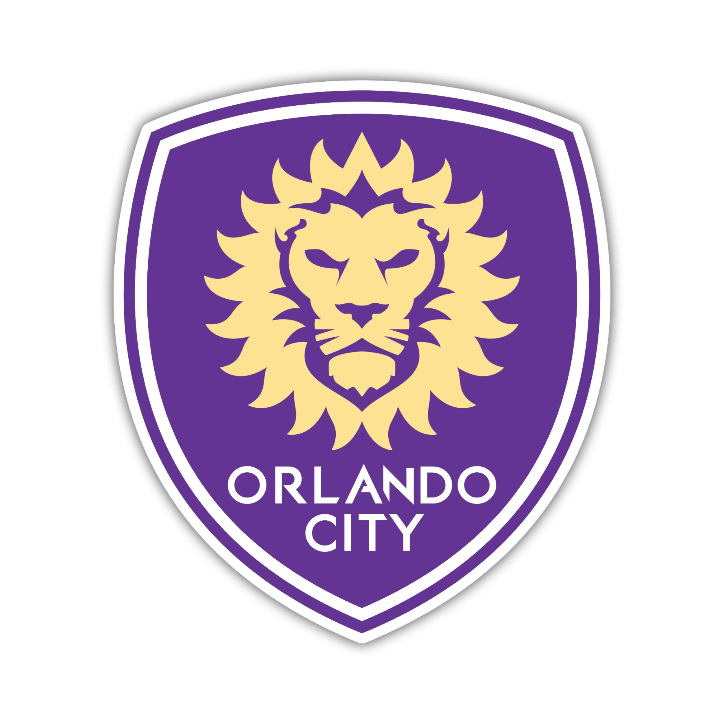 Orlando City SC - Logo - Full Color Vinyl Sticker - Custom Size