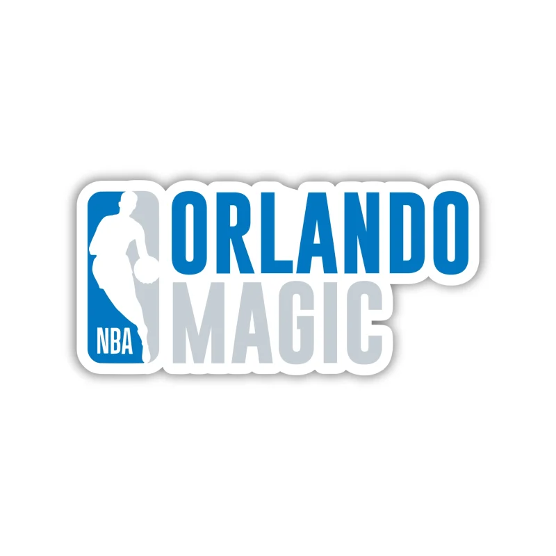 Orlando Magic - NBA Logo With Name - Temporary Tattoo