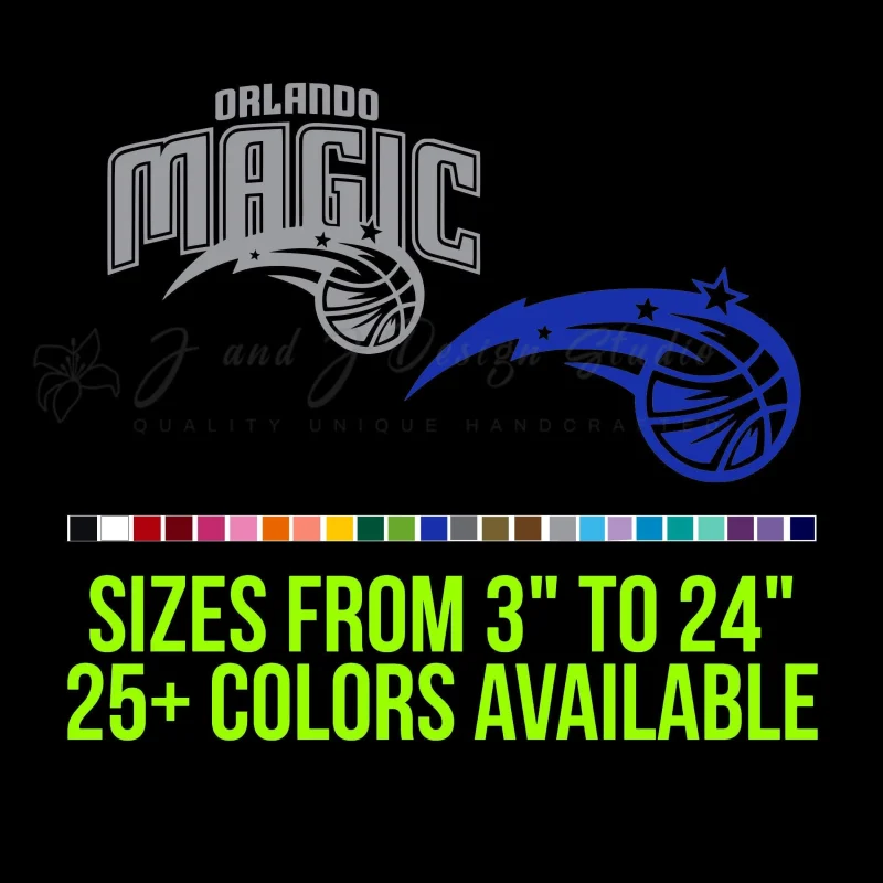 Orlando Magic Vinyl Decal - Custom Size