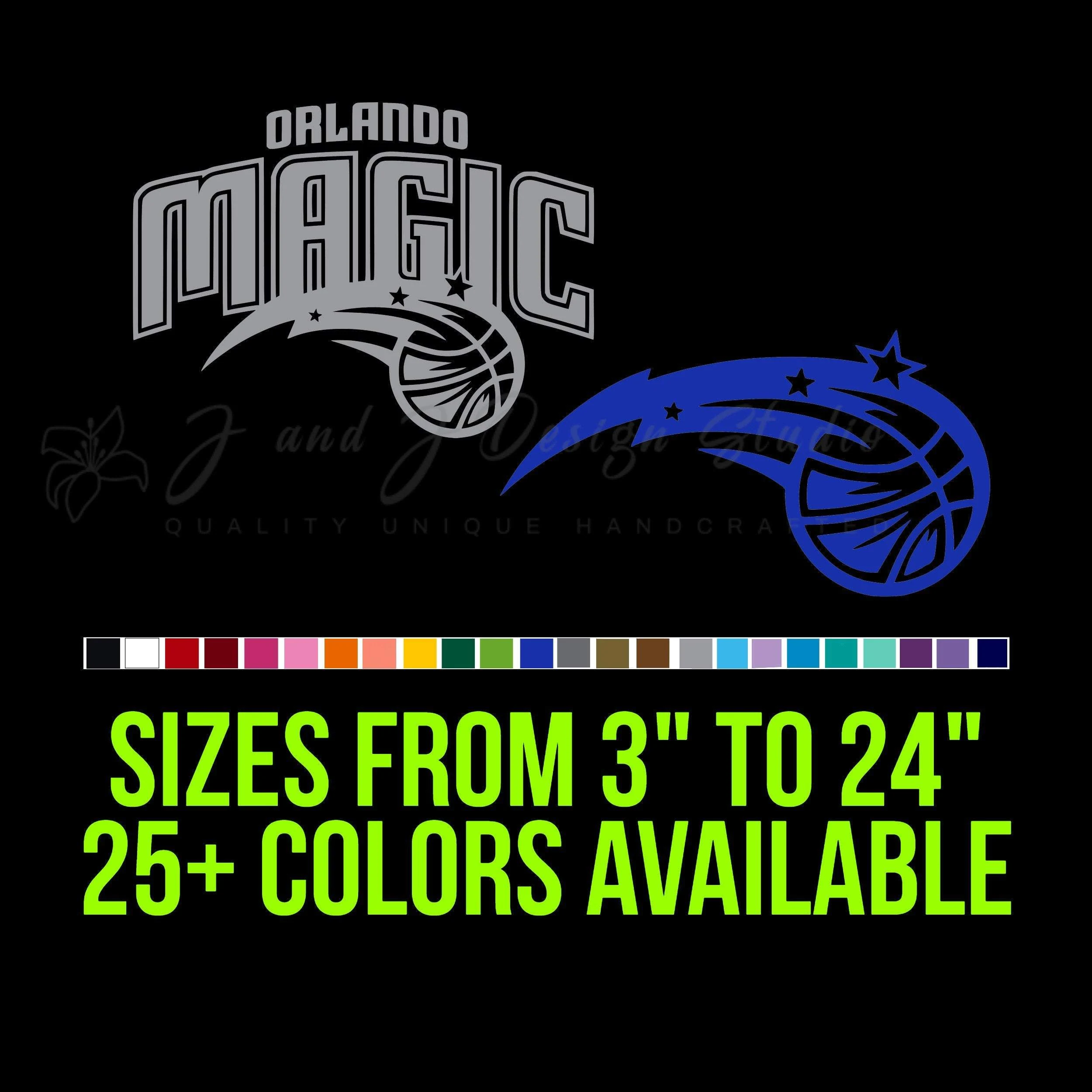 Orlando Magic Vinyl Decal - Custom Size